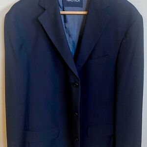 Nautica Suit Jacket Blazer Size 41 R 100% Wool Men's Regular Sport Coat Vintage